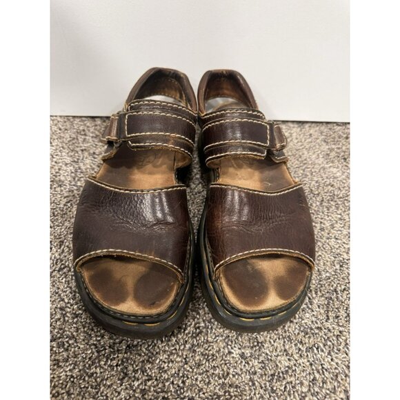 Vintage Y2K Doc Marten Chunky Brown Sandals Size 7 (39) - Picture 2 of 6